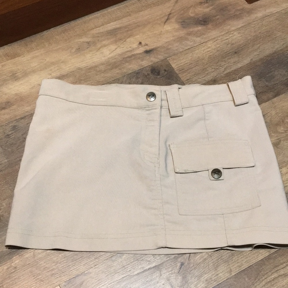 Y2K Era Rampage Khaki Cargo Mini Skirt Size Woman’s Small XS Juniors 3 Retro 90s